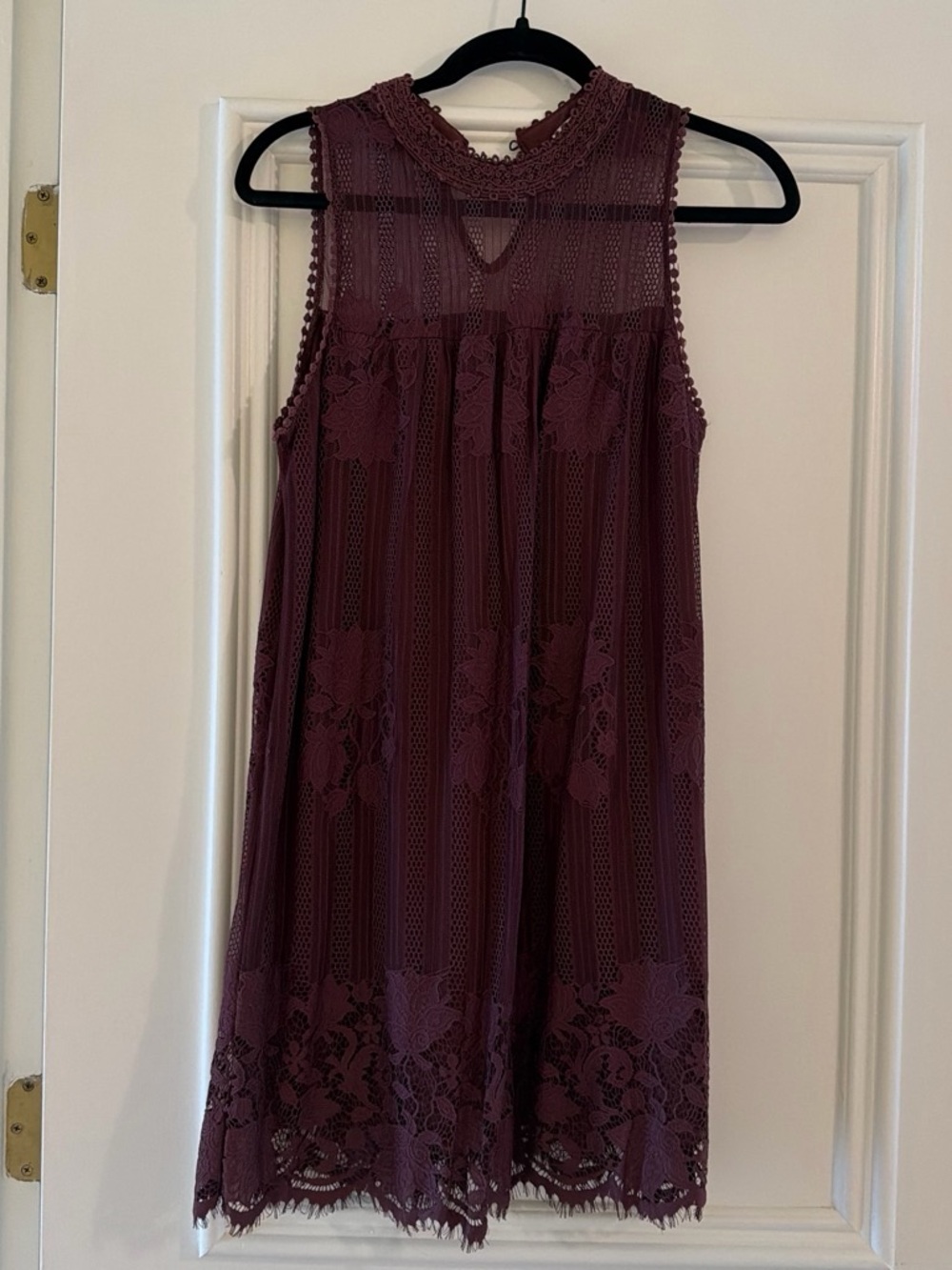 Chance or Fate Plum Lace Tank Dress